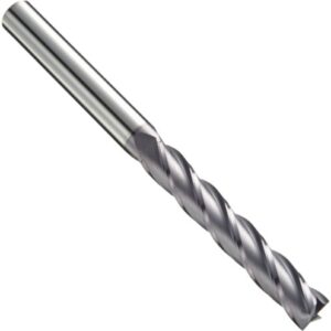 Niagara Cutter - C430-0.156-F2-S.0-Z4 N85681 Carbide Square Nose End Mill, Inch, TiAlN Finish, Roughing and Finishing Cut, 30 Degree Helix, 4 Flutes, 2" Overall Length, 0.156" Cutting Diameter, 0.188" Shank Diameter