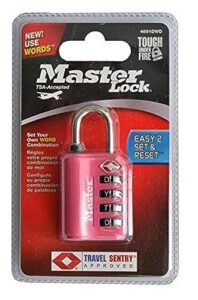 master lock 4691dwd tsa set-your-own password combination lock, color will vary, 1-piece