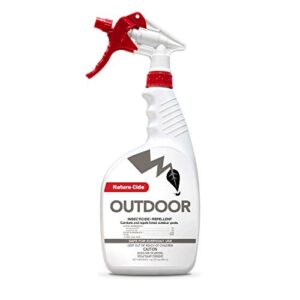 nature-cide outdoor. insecticide and repellent. all natural pest repellent, roach, spider, mosquito and ant spray to keep your home safe. no strong odor. 32 oz
