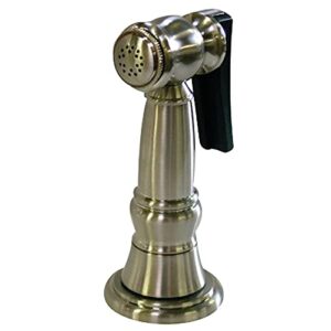 kingston brass gourmetier kbspr38 kitchen faucet sprayer with hose, brushed nickel