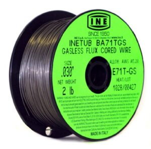 inetub ba71tgs .030-inch on 2-pound spool carbon steel gasless flux cored welding wire