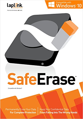 Laplink SafeErase 8| PC Software | Permanently Erases Data for Complete Protection | Customized Deletion | Complete Privacy Protection