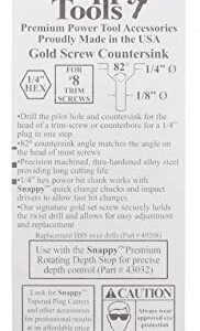 Snappy Tools 1/8 Inch x 1/4 Inch Trim-Screw Countersink #43258