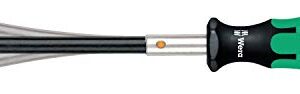 Wera 5028160001 Kraftform 392 Hexagon Flexible Shaft Bitholding Screwdriver, 1/4" Head, 177mm Blade Length, MULTI