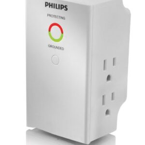 Philips SPP3030A/17 3-Outlet Home Electronics Surge Protector (White) (Discontinued by Manufacturer)