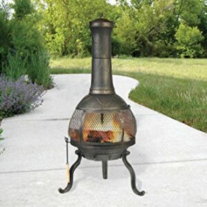 Deckmate Sonora Outdoor Chimenea Fireplace Model 30199