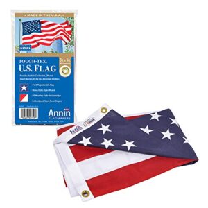 annin flagmakers model 2710 american flag tough-tex polyester flag, 3 x 5 feet