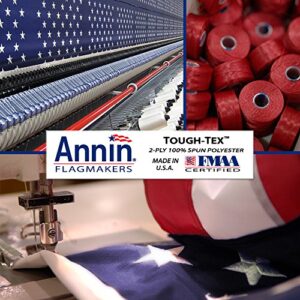 Annin Flagmakers Model 2710 American Flag Tough-Tex Polyester Flag, 3 x 5 Feet