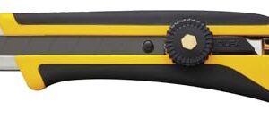 OLFA 18mm Heavy-Duty Utility Knife (L-5) - Multi-Purpose Custom Cutting Depth Precision Knife w/Reinforced Fiberglass Handle & Snap-Off Blade, Replacement Blades: Any OLFA 18mm Blade