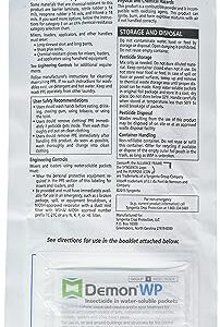 Syngenta - H-AP-2319890 - Demon WP Insecicide, 1 Envelope (9.5g) containing 4 (0.33 ounces) packets Clear white