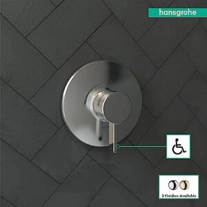 hansgrohe Ecostat Modern 1-Handle 7-Inch Wide Shower Valve Chrome, 04233000 Pressure Balance Trim, 6.75 x 6.75 x 3.00