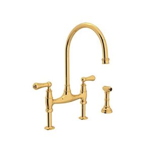 rohl u.4719l-eg-2 kitchen faucets, 3.75 x 26.50 x 17.00 inches, english gold
