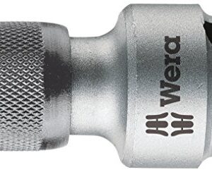 Wera Female Square 784 B/1 Quick-Release Chuck, Adaptor 1/4" x 3/8" Drive,5042755001