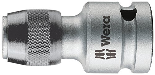 Wera Female Square 784 B/1 Quick-Release Chuck, Adaptor 1/4" x 3/8" Drive,5042755001