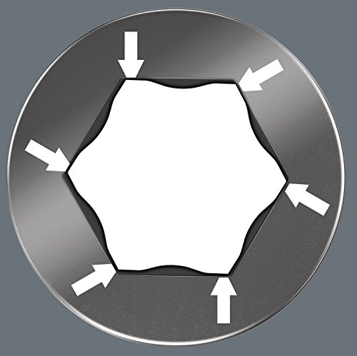 Wera - 5056168001 Tools 4013288033840 WERA Hex-Plus 8040-6 Check Sheet Metal Bit Set, MULTI