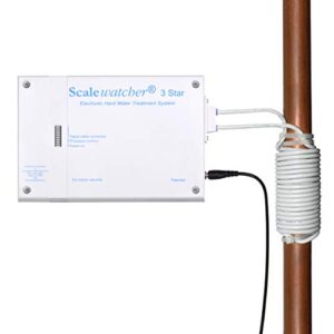 Scalewatcher 3 Original Electronic Descaler | USA Made & Patented Hard Water Softener/Conditioner Alternative | 600mA Chemical-Free and Salt-Free Electric Limescale Preventer and Remover