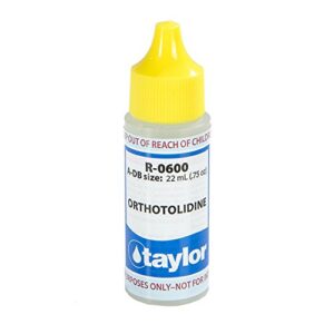 taylor replacement reagents r-0600-a-db orthotolidine - 3/4 ounces