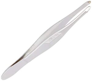 trim blunt tip tweezers with textured grip