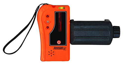 Johnson Level & Tool 40-6705 One-Sided Laser Detector w/Clamp for Red Beam Rotating Lasers, 4.50 "x 2.50 ", Red Beam, 1 Laser Detector