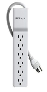 belkin be106000 6-outlet commercial power strip surge protector with 10-foot power cord, 700 joules (be106000-10)