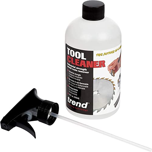 Trend Tool & Bit Cleaner: Industrial Strength Wood & Resin Remover, 18 fl oz, CLEAN/500