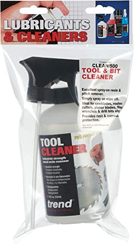 Trend Tool & Bit Cleaner: Industrial Strength Wood & Resin Remover, 18 fl oz, CLEAN/500