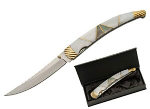 szco supplies mother of pearl folding knife