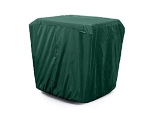 covermates air conditioner cover - light weight material, weather resistant, elastic hem, ac & equipment-green
