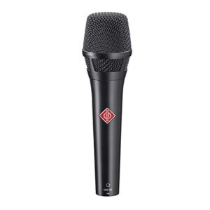 neumann kms104 plus cardioid microphone with kms pouch/sg 105 stand clamp, 20hz-20khz frequency range, load impedance 1 kohms, black
