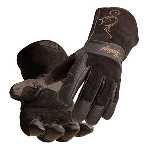 Black Stallion BSX LS50 Woman's AngelFire Premium Pigskin Welding Gloves - Medium