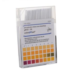 seoh colorphast 9590-3 test strips, 0-14 ph (box of 100)