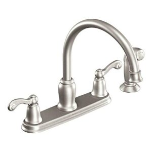 Moen CA87004 High-Arc Kitchen Faucet with Side Spray from the Traditional Collection, Chrome