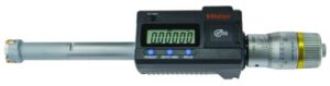 mitutoyo 468-266 digimatic holtest lcd inside micrometer, three-point, 0.8-1"/20.32-25.4mm range, 0.00005" graduation, +/-0.00015" accuracy