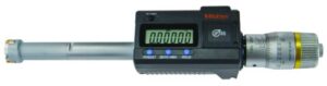 mitutoyo 468-270 digimatic holtest lcd inside micrometer, three-point, 2-2.5"/50.8-63.5mm range, 0.00005" graduation, +/-0.00015" accuracy