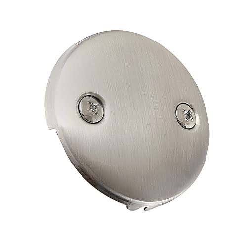 Kingston Brass DTT108 Bath Tub Overflow Plate, Brushed Nickel 3.19 x 3.19 x 2.31