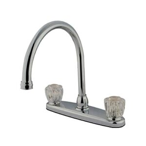 kingston brass kb790ac 8" centerset kitchen faucet, polished chrome