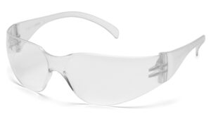 pyramex safety mini intruder safety eyewear, clear frame / clear-hardcoated anti-fog lens