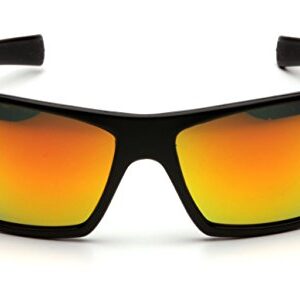 Pyramex Safety-SB5645D Goliath Safety Eyewear, Black Frame, Ice Orange Lens