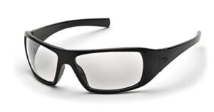 pyramex safety-sb5610d goliath safety eyewear, black frame, clear lens