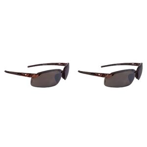 crossfire29117 crossfire brown safety glasses, scratch-resistant, frameless
