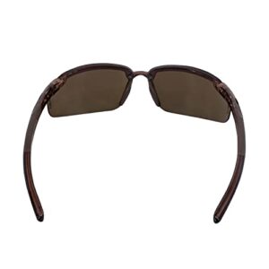 CROSSFIRE29117 Crossfire Brown Safety Glasses, Scratch-Resistant, Frameless