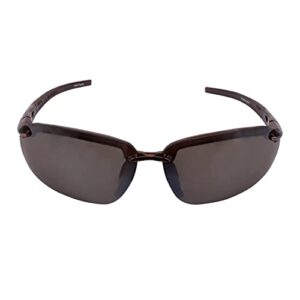 CROSSFIRE29117 Crossfire Brown Safety Glasses, Scratch-Resistant, Frameless