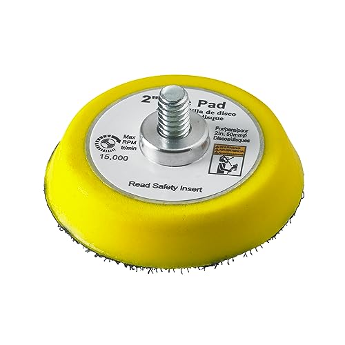 Chicago Pneumatic 8940158334-2 Inch (50 mm), Hook & Loop Sanding Pad, Yellow