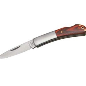 SZCO Supplies Wood Lock Back Folding Knife