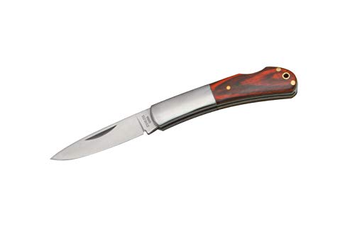 SZCO Supplies Wood Lock Back Folding Knife