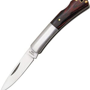 SZCO Supplies Wood Lock Back Folding Knife