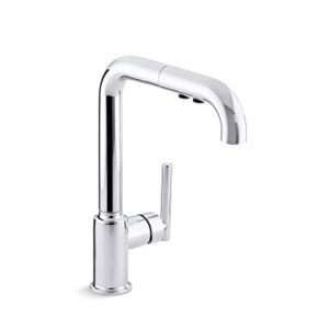 KOHLER 7505-CP Purist Kitchen Sink Faucet, One Size, Polished Chrome