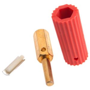 Forney 57904 Sure Grip Plug Male Red Sleeve Fits Spitfire And Miller Welders