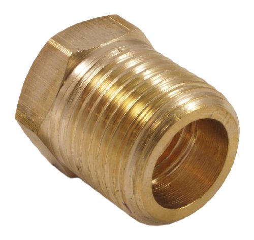 Forney 75535 Brass Fitting, Bushing, 1/4-Inch Female to 3/8-Inch Male NPT