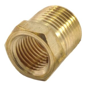 Forney 75535 Brass Fitting, Bushing, 1/4-Inch Female to 3/8-Inch Male NPT